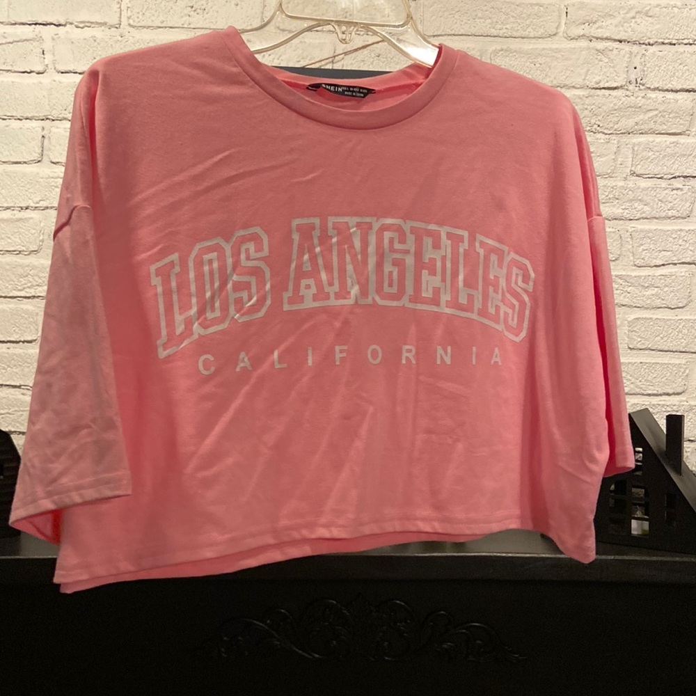 Pink Los Angeles crop from SHEIN size L